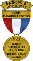 Best of the Best GNB Banking Centers Medal